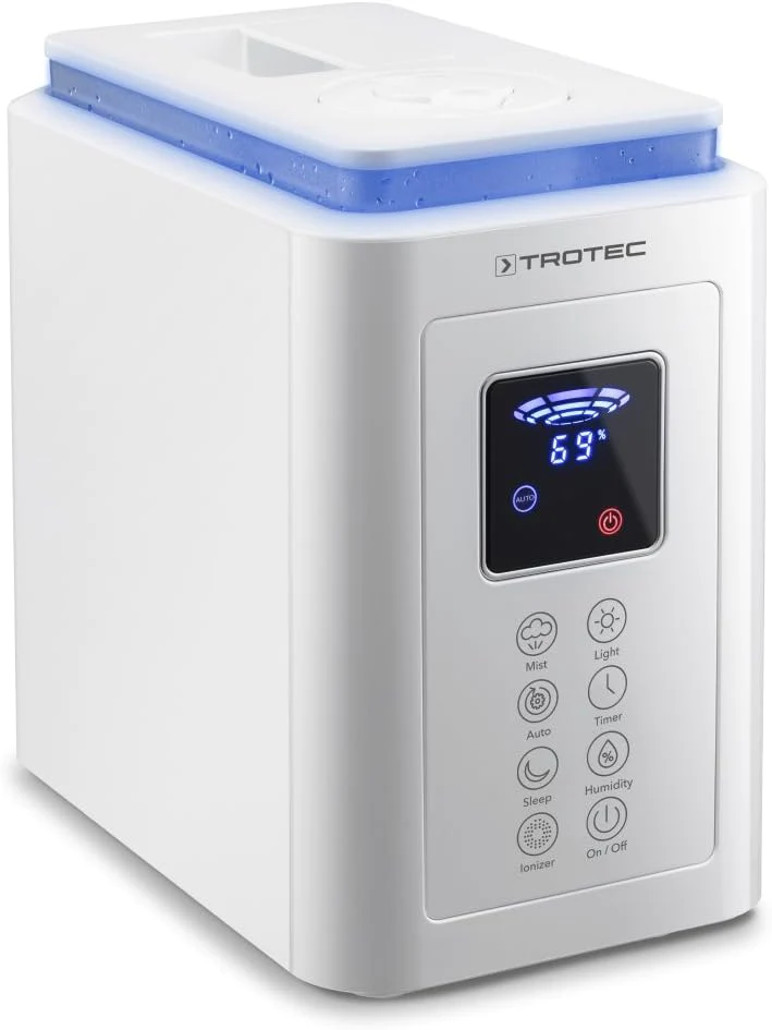 Humidificateur d'air à ultrasons de 4L pour 30 m² Trotec