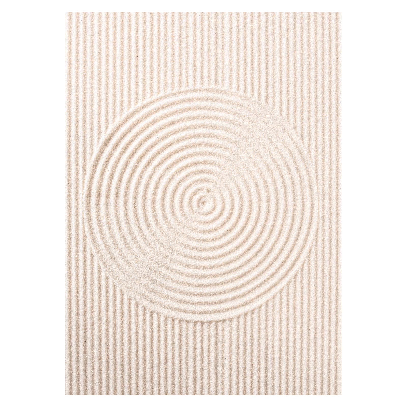 Gerahmtes Bild SANDY CIRCLES - 30x40 cm