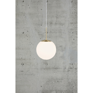 Nordlux hanglamp Grant opaal messing Ø25cm E27