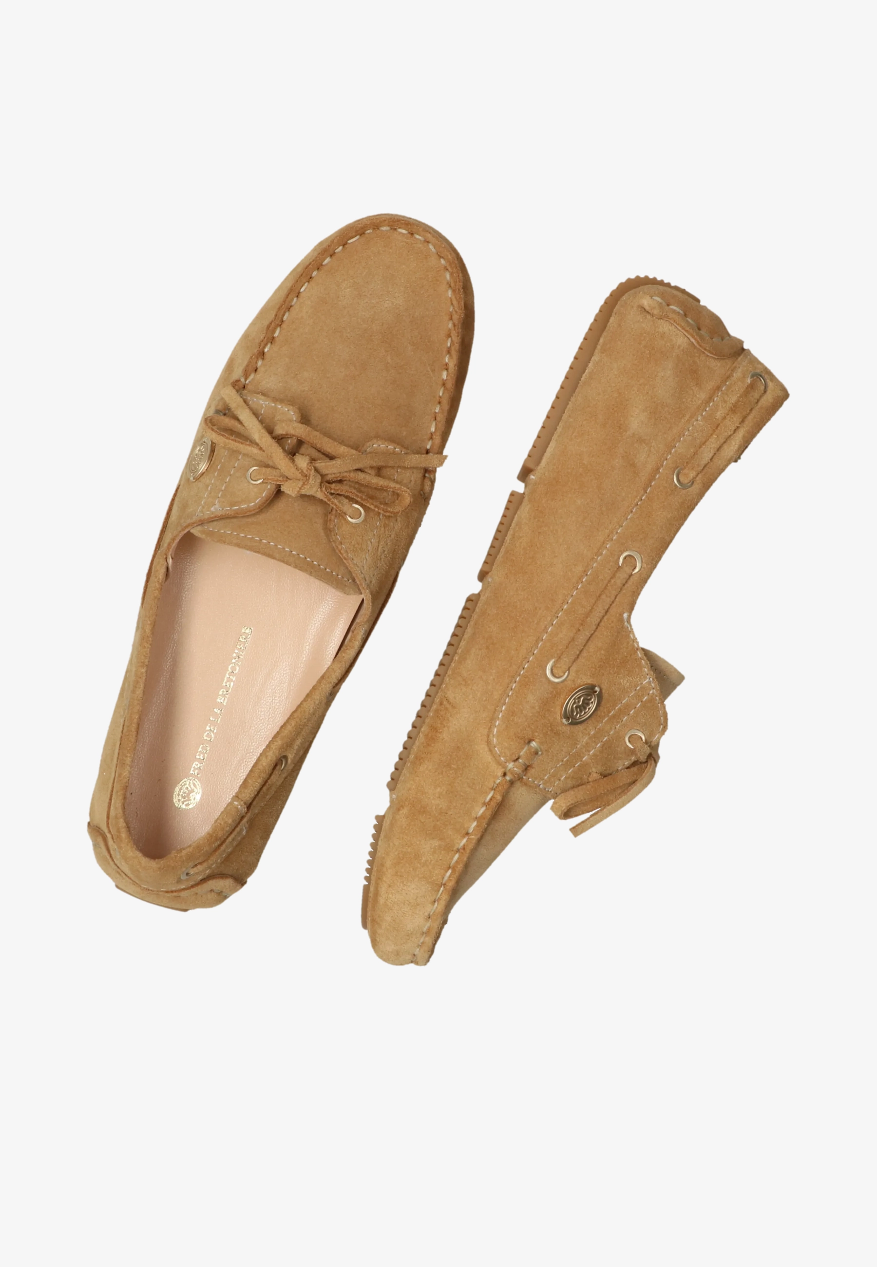 BILLY BOATY MOCASSIN Suede Light Cognac