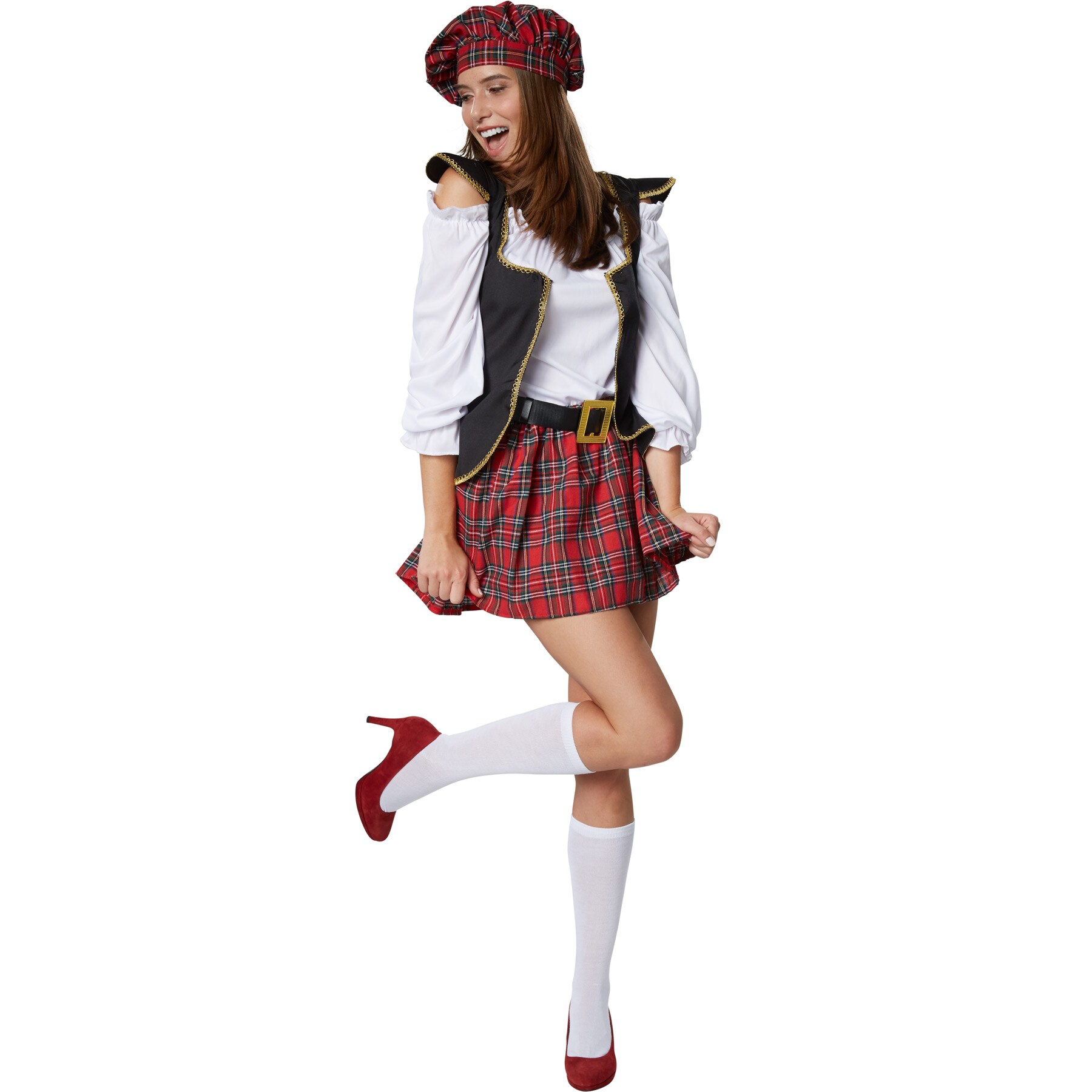 tectake® Frauenkostüm Schotten-Girl
