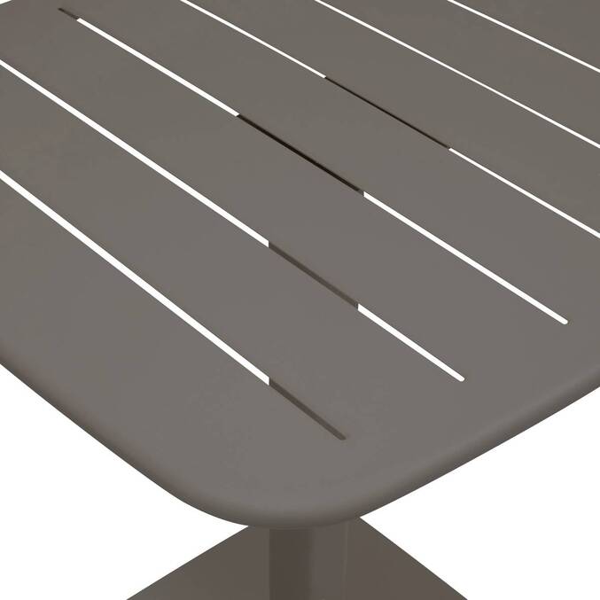 Table de jardin carrée ALEGORIA Café