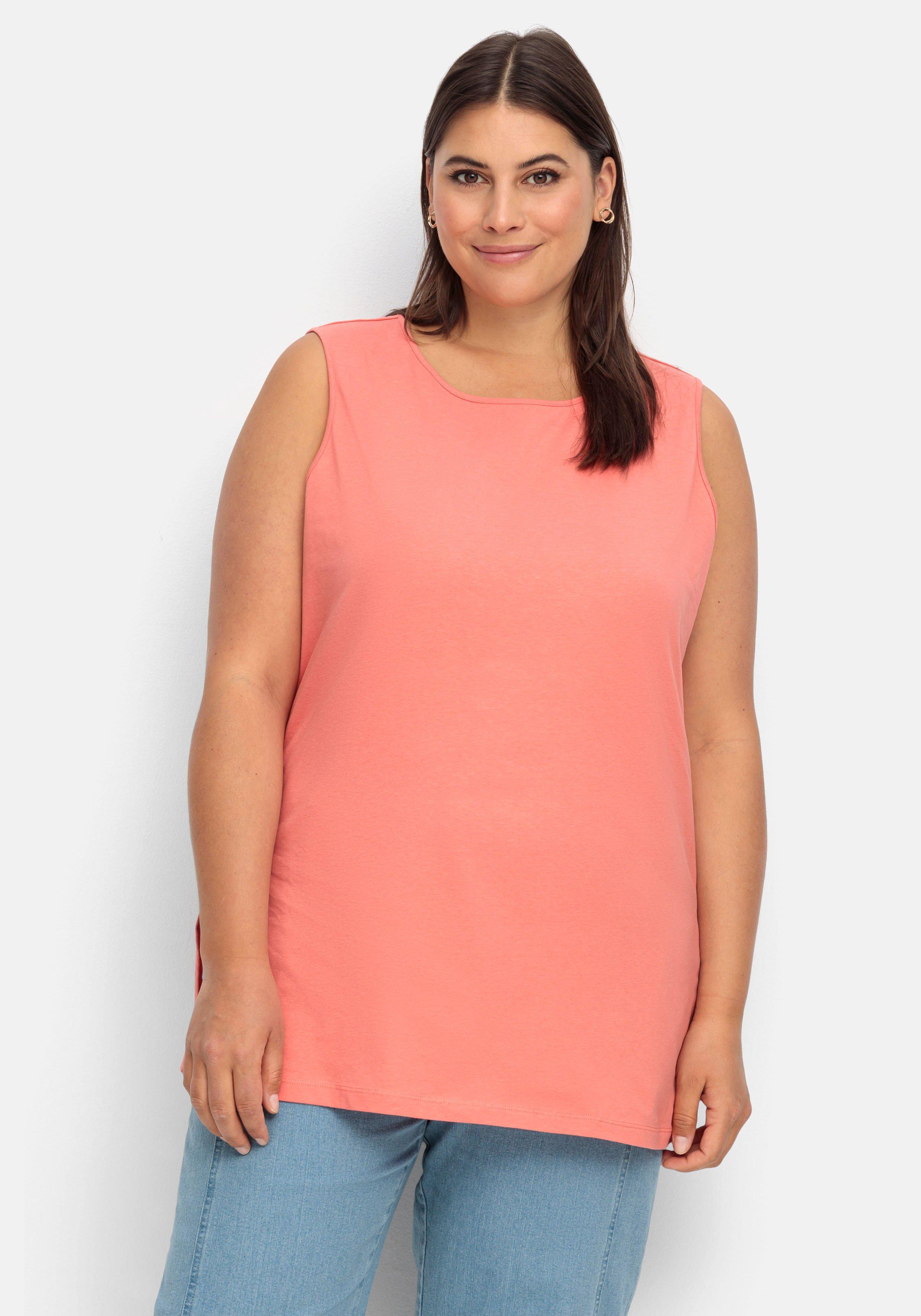 Longtop mit extralangen Seitenschlitzen