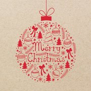 Serviette à motif de Noël 'Candy Canes'