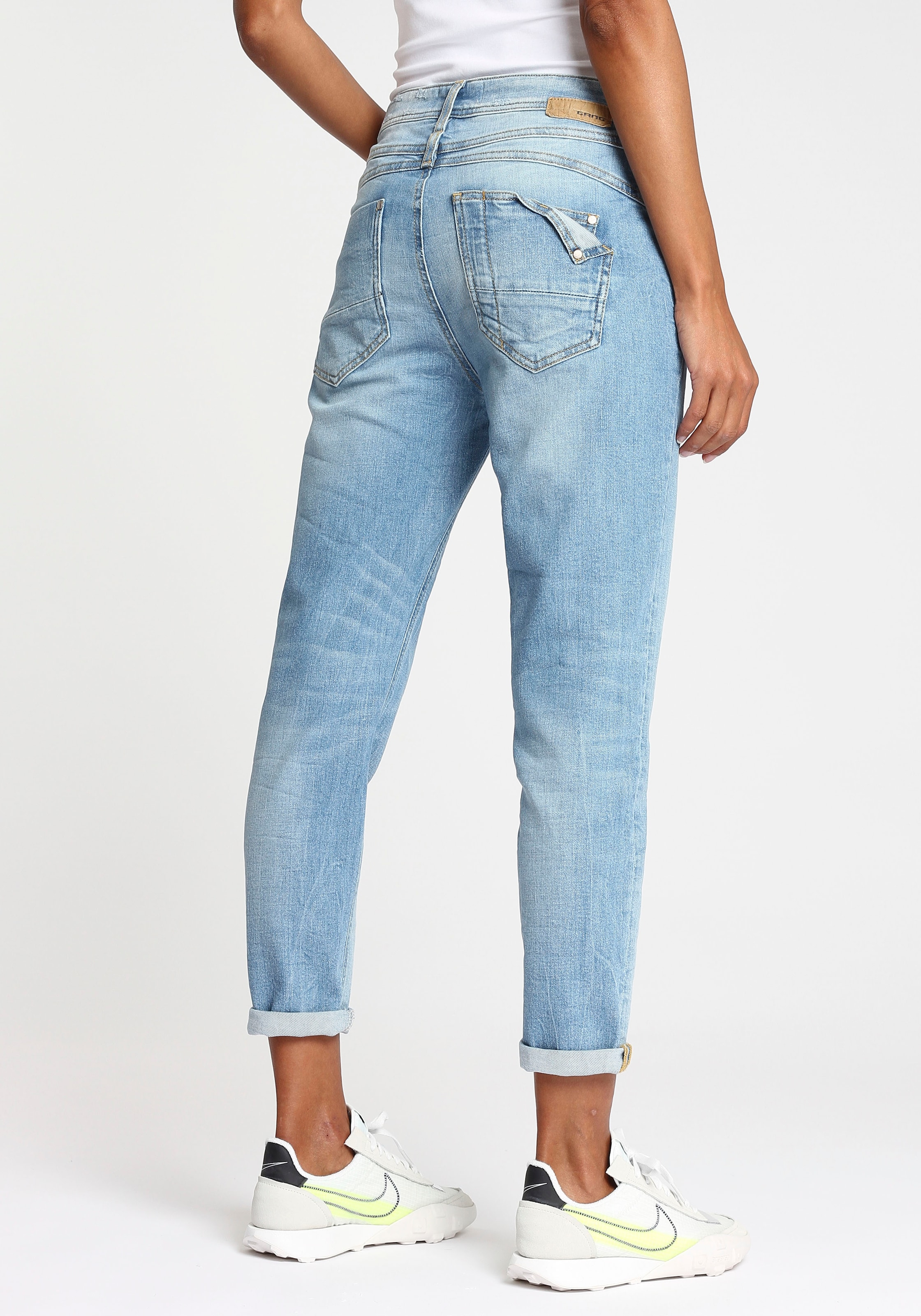GANG Relax-fit-Jeans »94AMELIE CROPPED«, mit verkürzter Beinlänge