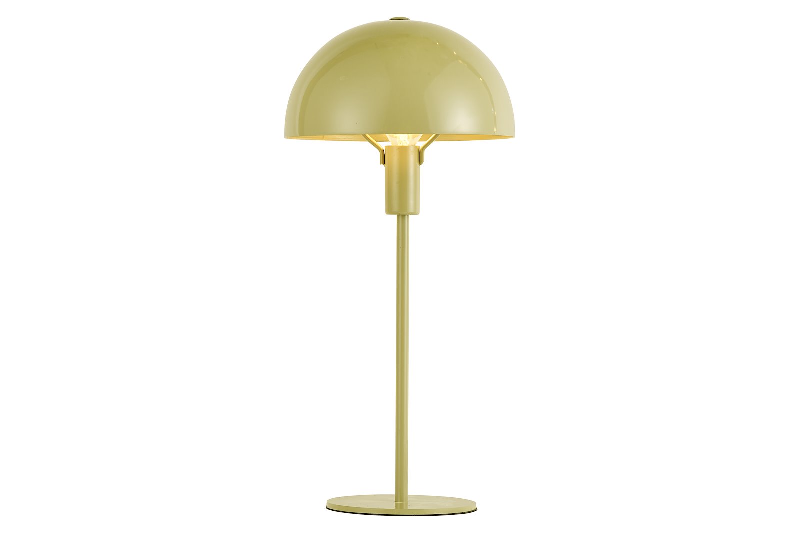 Vilde bordlampe Sennepsgul høyde 43cm med ledning og bryter Maks LED 6W E14