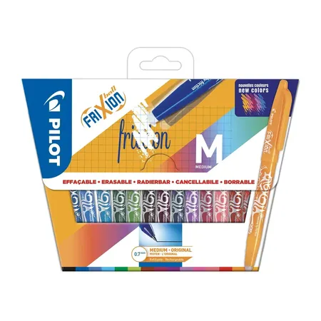 PILOT FriXion Ball 0.7 (M) Tintenroller, 15er Set