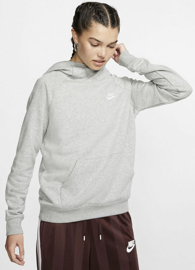 Nike Sportswear Essential Funnel Neck Fleece Haettetroje Grå
