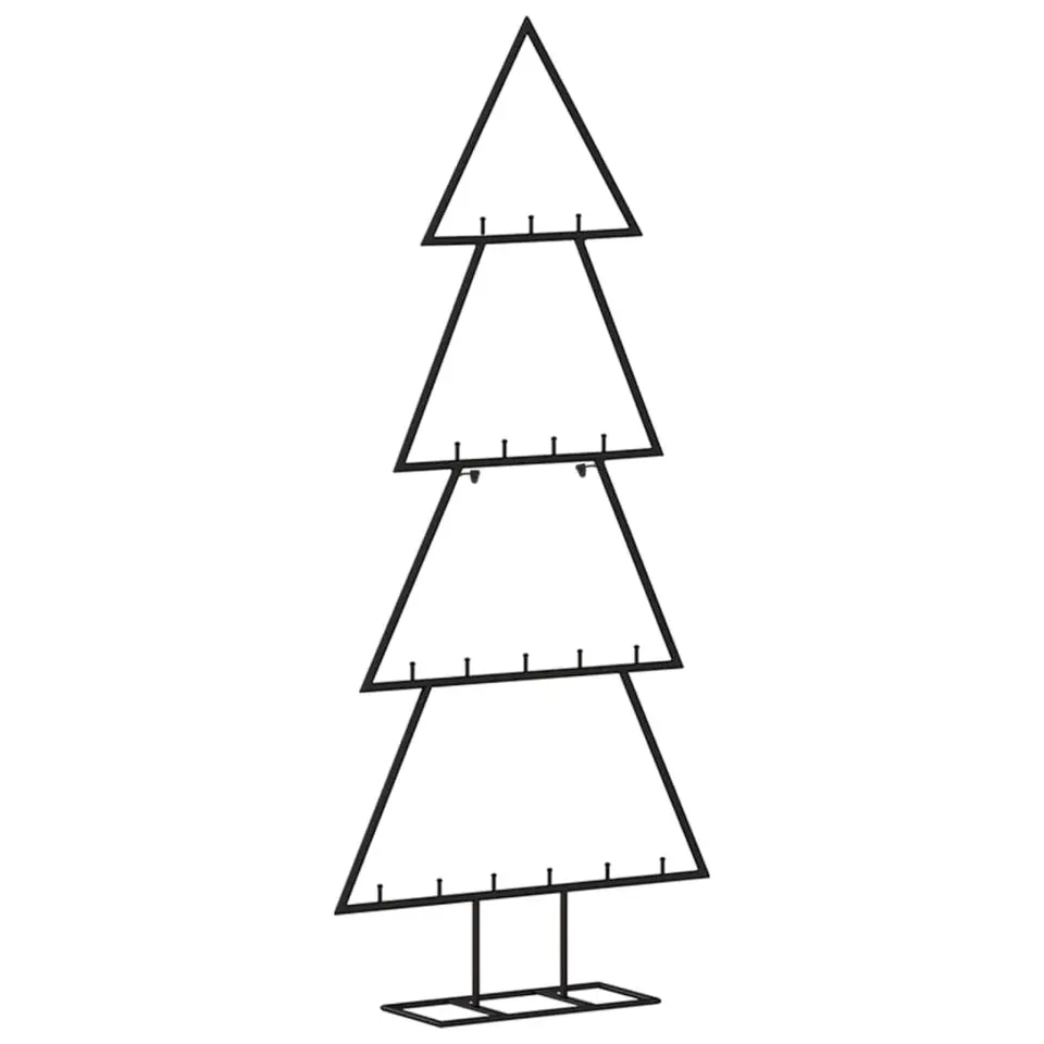 vidaXL - Metalen Kerstboom - Zwart - 90 cm