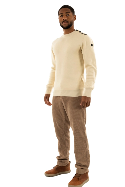 Pull hiver schott plkern4 off white
