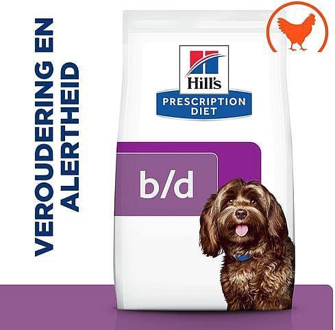 Hill's - Prescription Diet B/D Ageing & Alertness Care - Hondenvoer - 2 x 3 kg - Met Kip