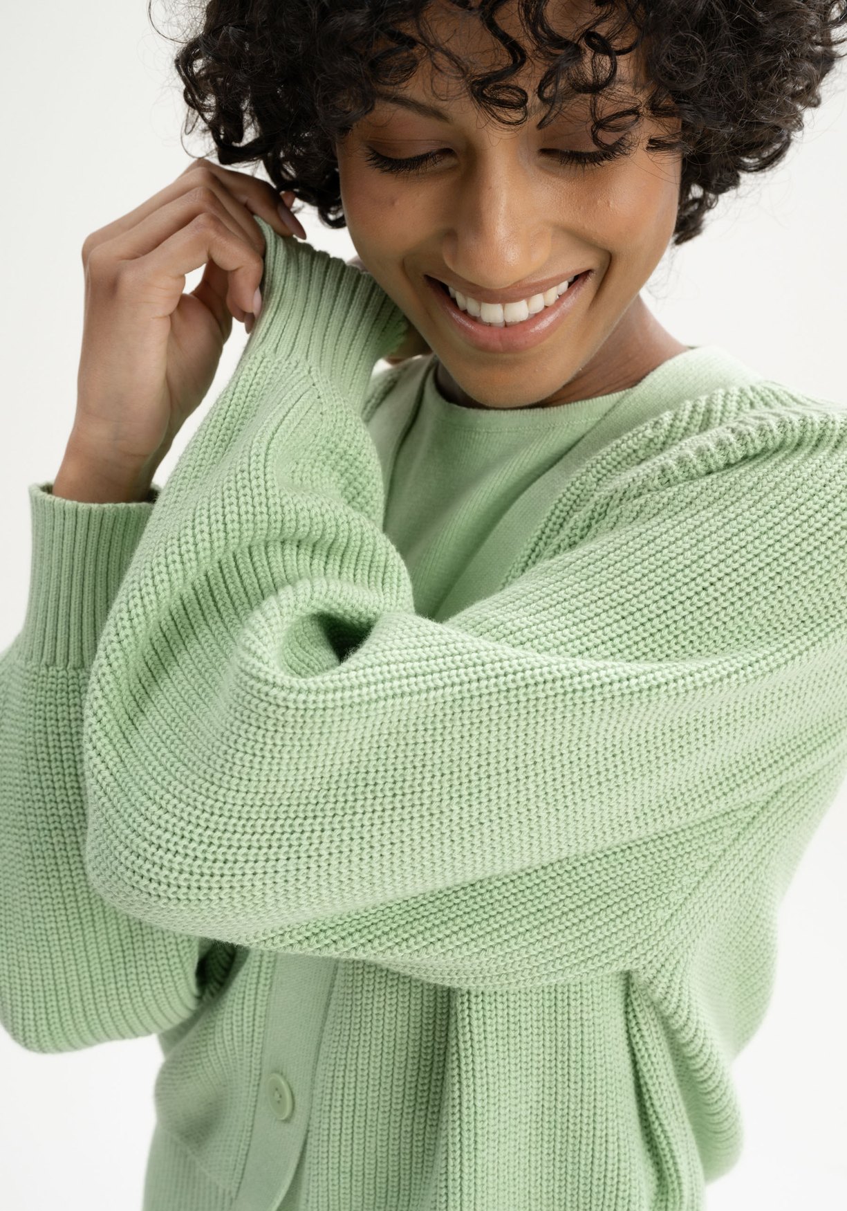 Mela Rippstrick Cardigan Bhuma Spring Melange