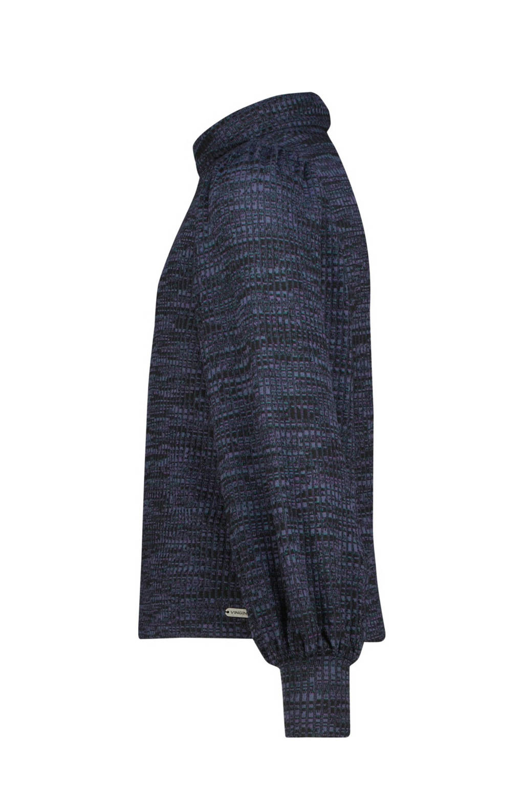 Vingino top Joyce met all over print zwart