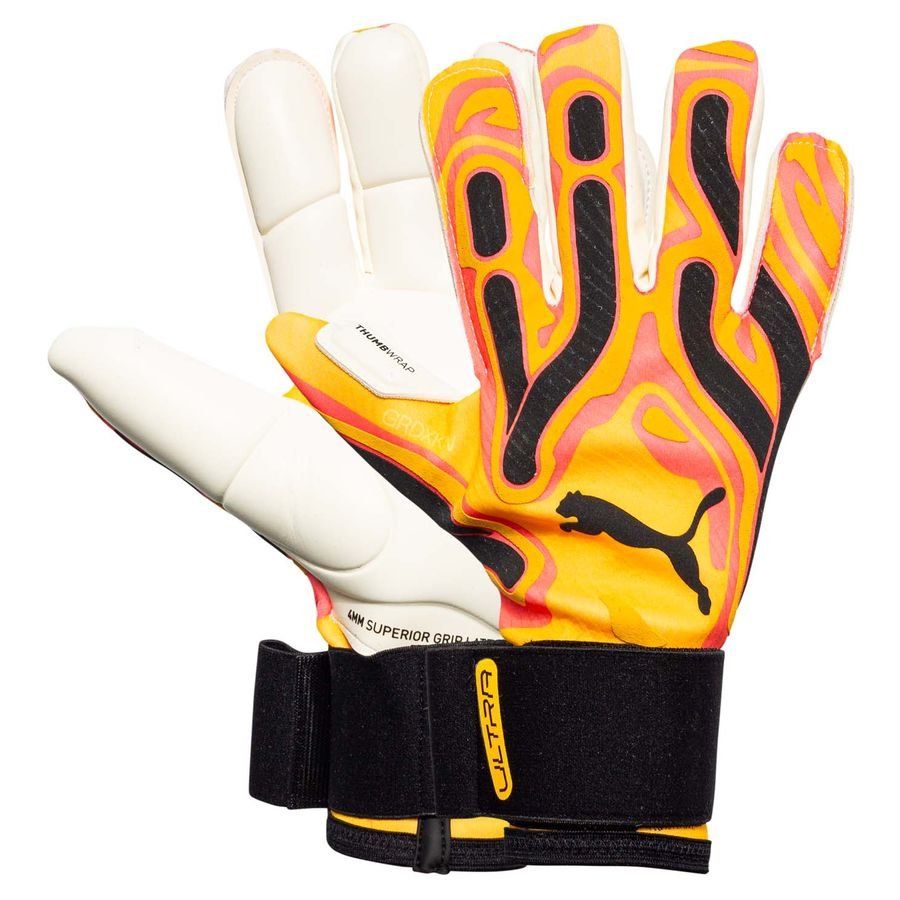PUMA Gants de Gardien Ultra Ultimate Hybrid Forever Faster - Sun Stream/Crépuscule/Noir