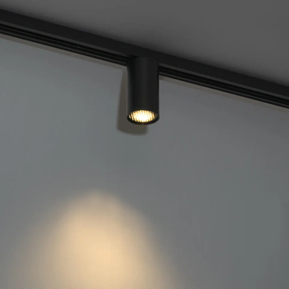 Qazqa opbouwspots iconic zwart gu10
