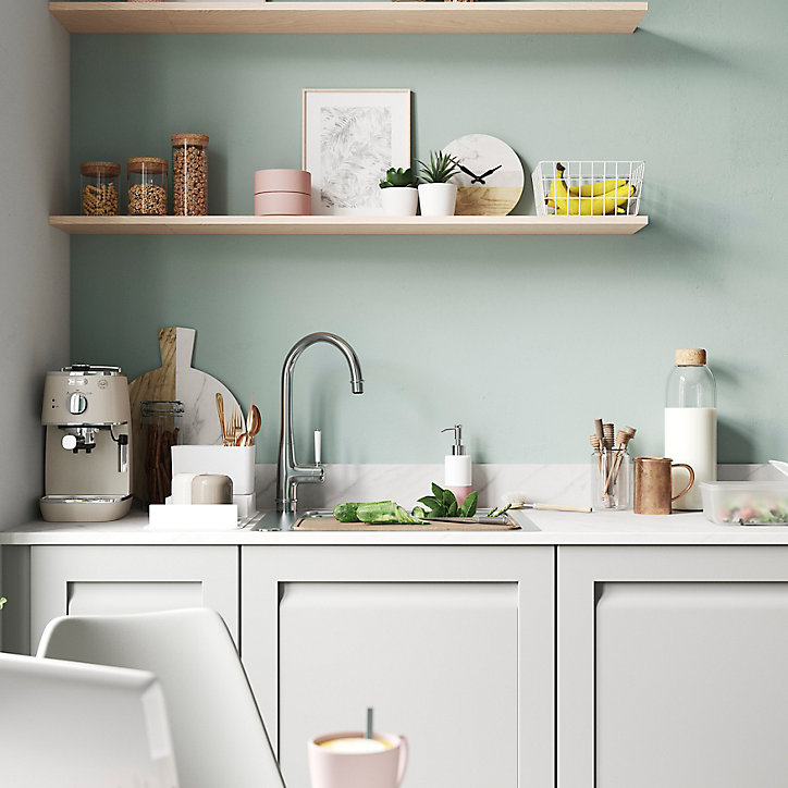 Porte de colonne de cuisine Garcinia gris ciment L. 60 cm x H. 150 cm GoodHome