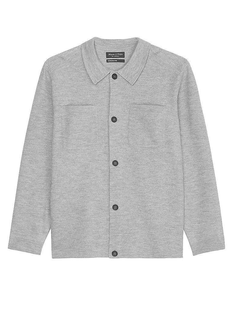 MARC O'POLO Overshirt  grau