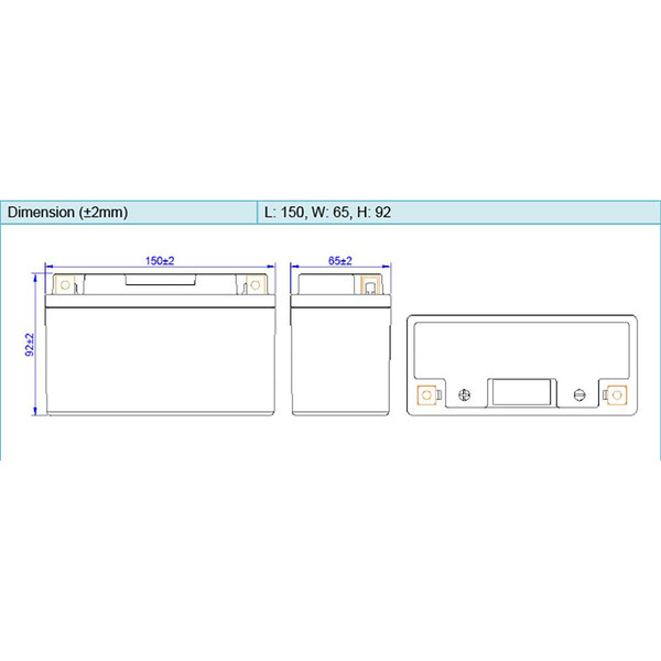 Skyrich - Batterie HJT9B-FP