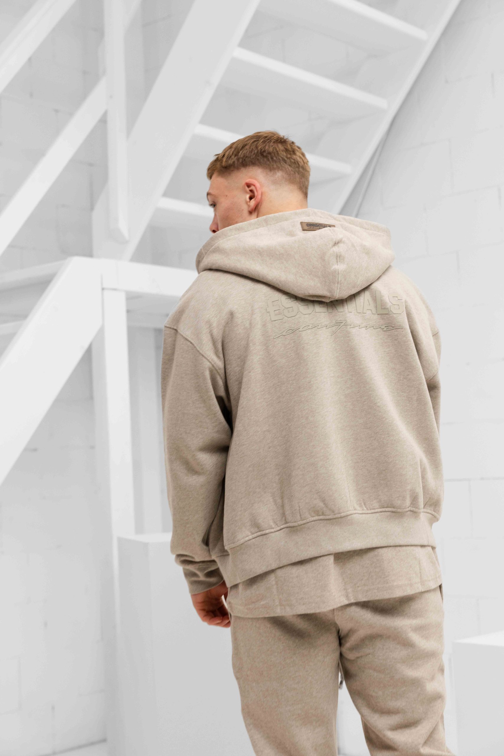 Cou7ure Essentials Basic Zipper Trainingspak Heren Lichtbruin