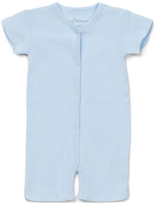 Tiny Treasure Summer Jumpsuit 2-Pack, White/Palm