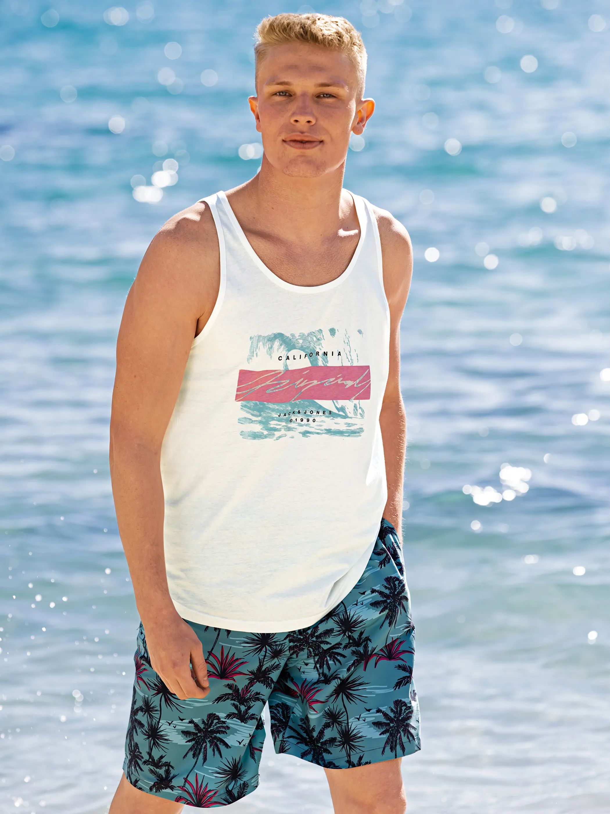 Jack& Jones JORTULUM SKETCH TANK Tanktop