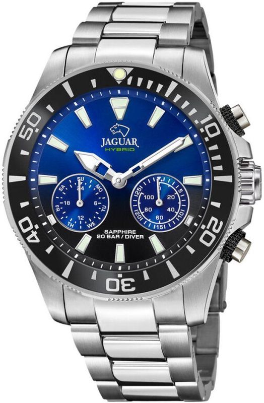 Jaguar - Executive Diver - Polshorloge - Zilver/Zwart/Blauw - Swiss Made M515