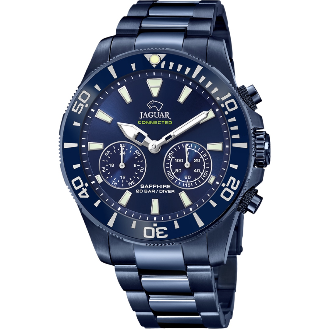 Jaguar Connected Diver Chronograph Hybrid 46mm Blau