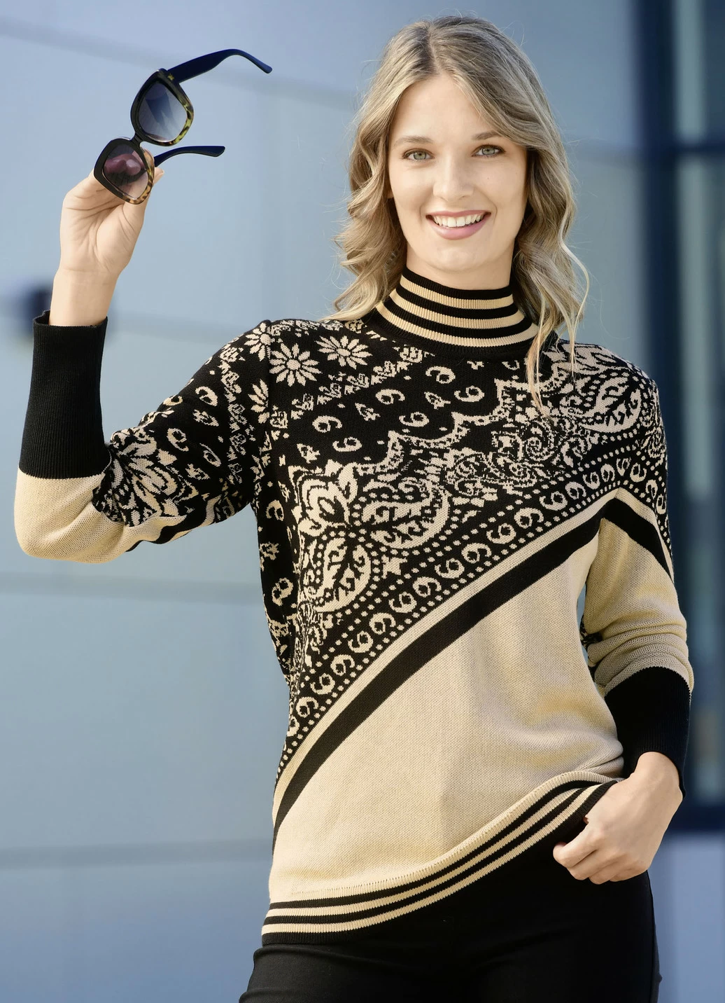 Pullover in Jacquard-Dessin