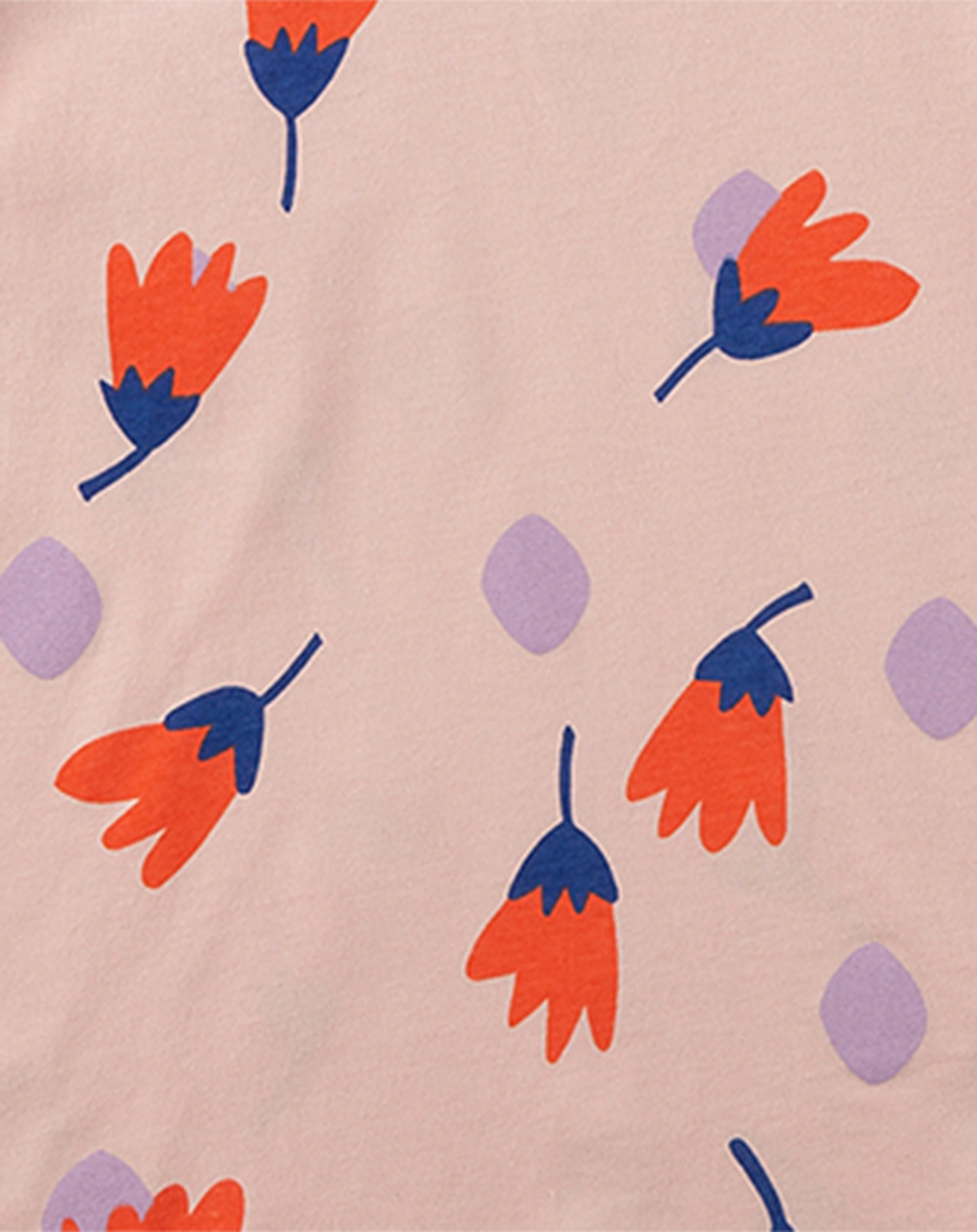 Schlafanzug FLOWERS & DOTS kurz in rose skin