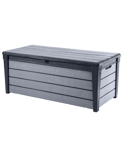 Keter Opbergbox Brushwood - Tuinmeubelen - 145x69.7x60.3 cm 455 l Grijs