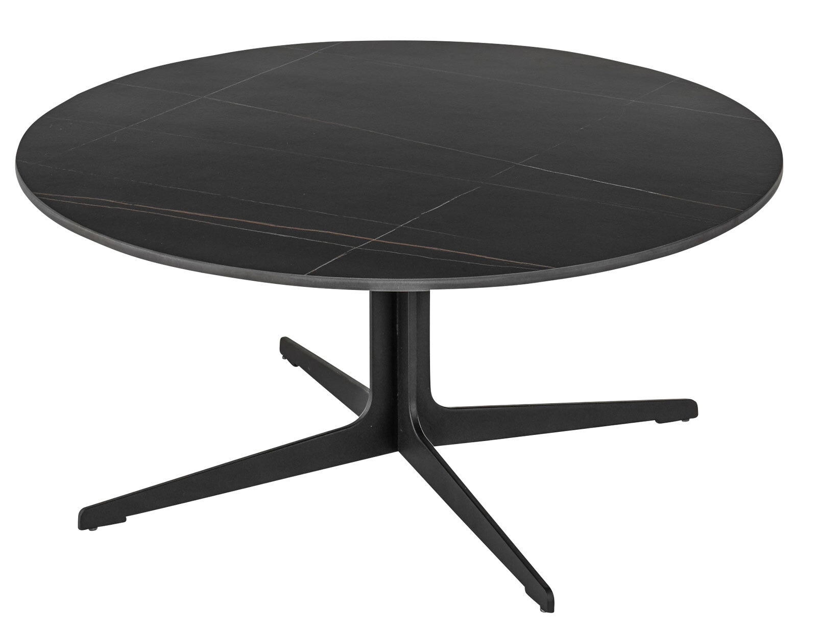 Couchtisch Lena 80x35 cm Metall/Keramik schwarz