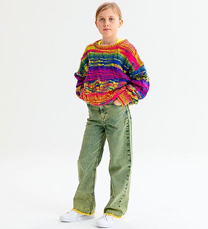 Mads N?rgaard Bluse - Uld/Akryl - Kolly Sweater - Purple Multi