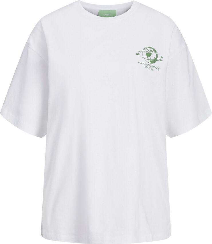 JJXX JXMILLOW LOOSE SS TEE JRS FT24 Bright white/lucky planet