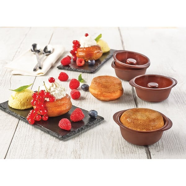 Lot de 8 Flexi'moules à baba ou savarins en silicone Mathon