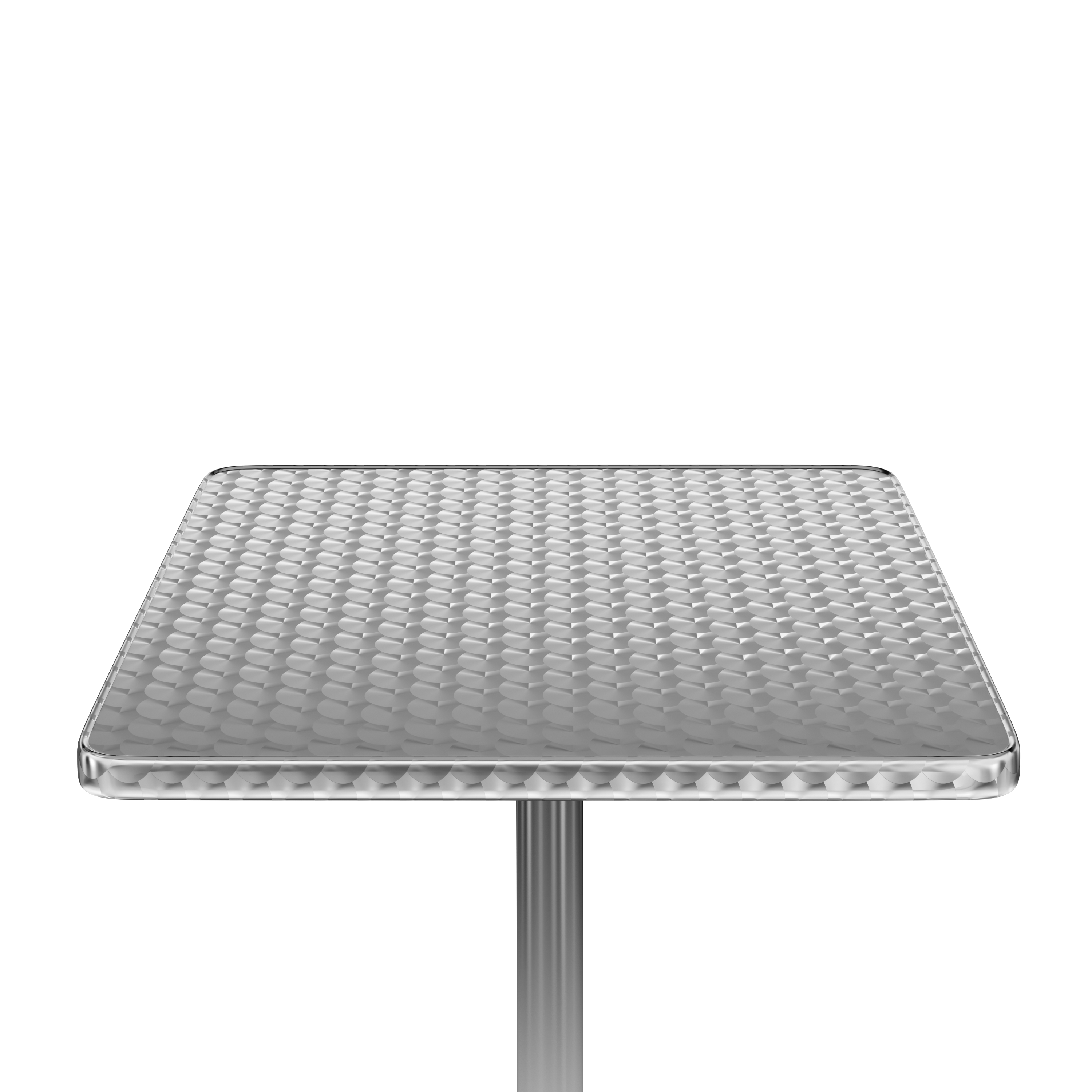 Bistrotisch Stehtisch Alu 60 x 60 x 72-112 cm