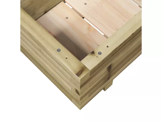 Jardinière bac lit surélevé bois marron 70 x 40 x 45438 cm 02_0037773