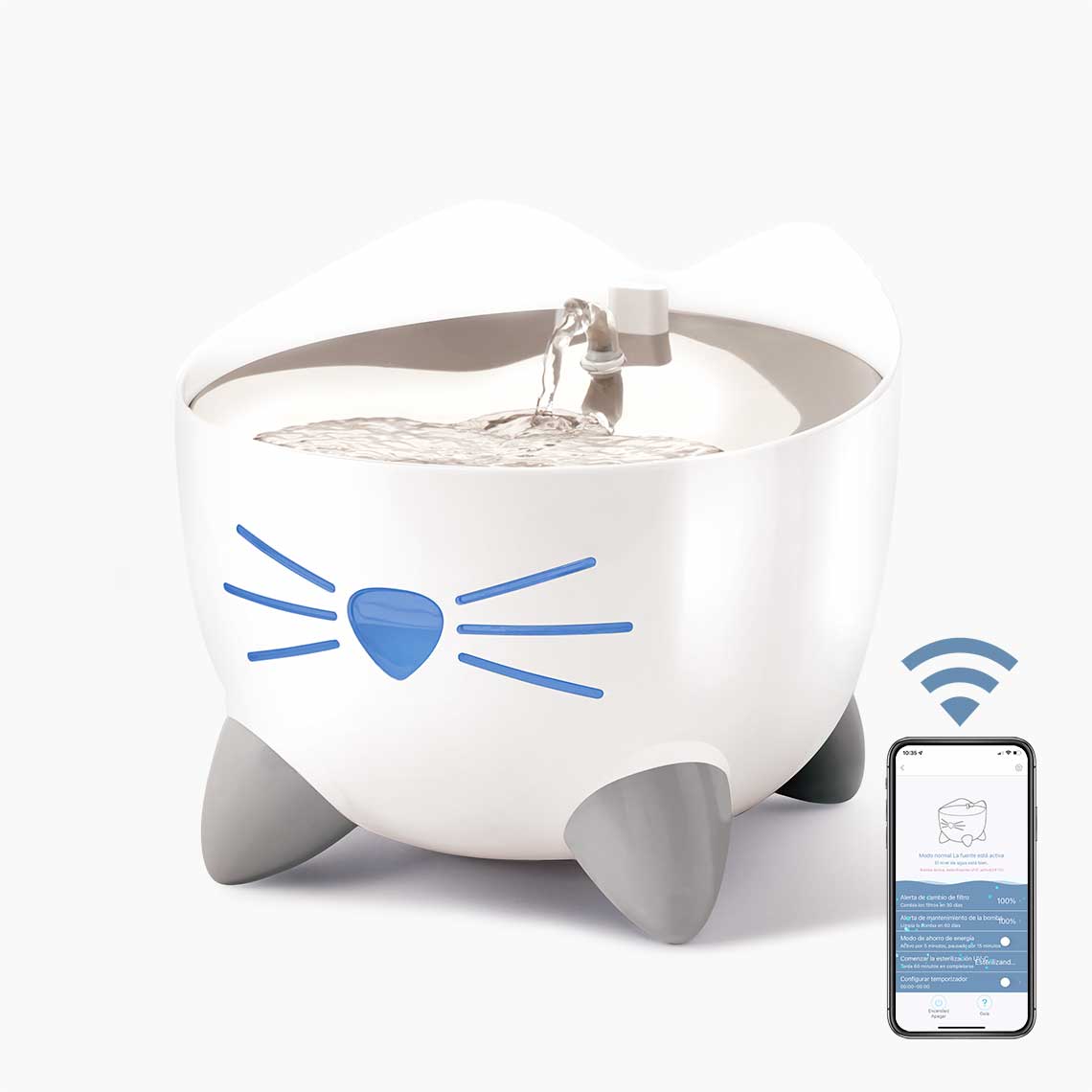 Tampa de substituição em aço inoxidável Catit PIXI para bebedouro Smart Fountain 43751