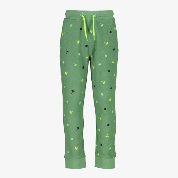 Unisgned kinder joggingbroek groen met print