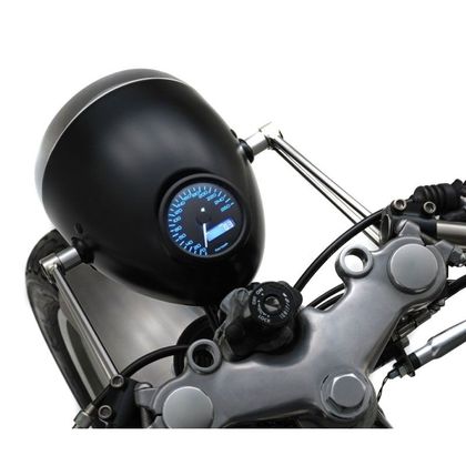 Phare avant Daytona vintage noir Universel - Noir