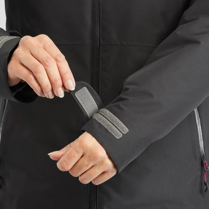 Decathlon Forclaz - Jaqueta impermeável 3 em 1 Forclaz para mulheres, ideal para viagens e mochilão, com temperatura de conforto de -8°C (17,6°F).