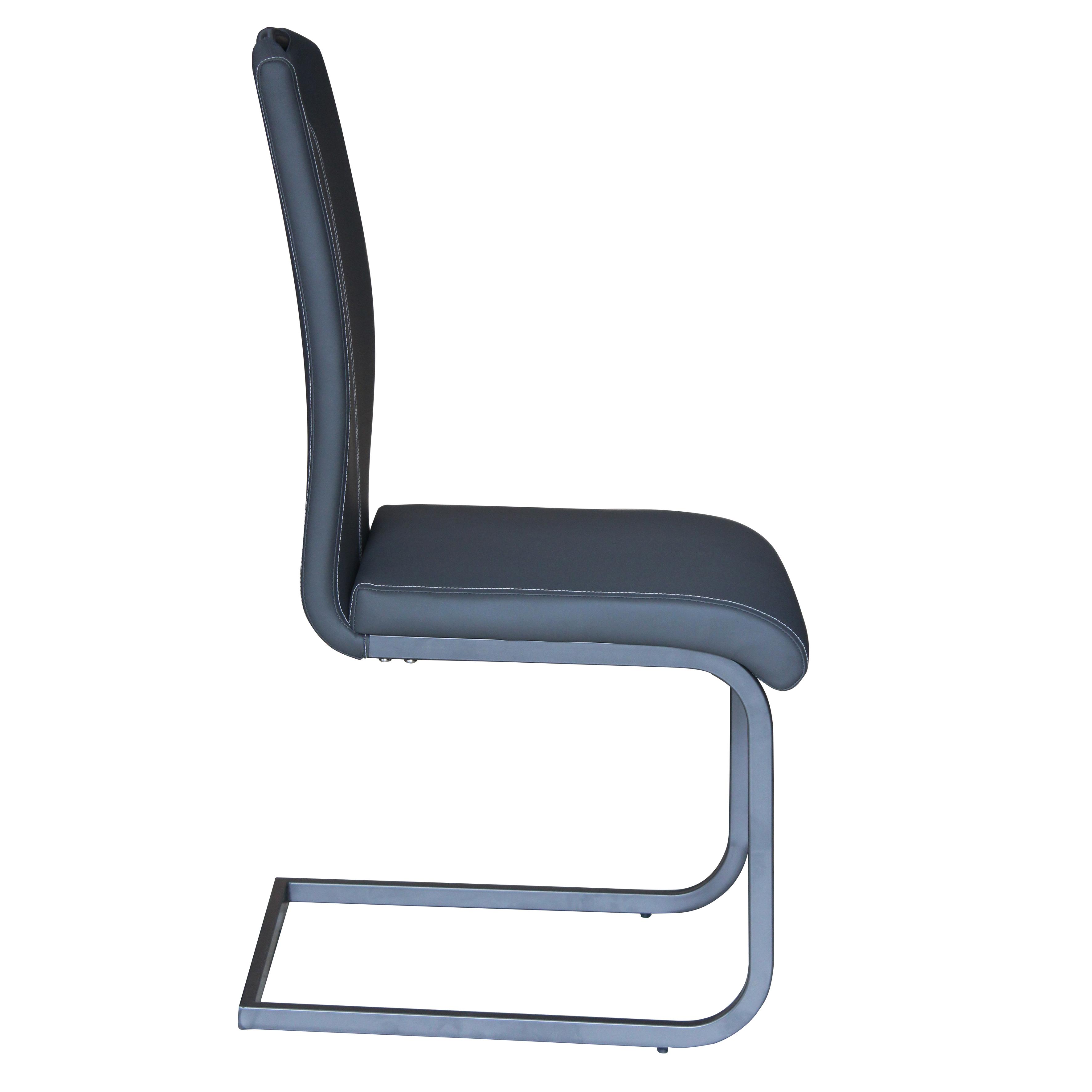 ESTELLE CHAISE GRIS 55X42X98CM