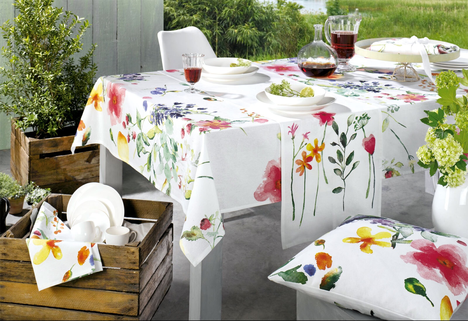 casaNOVA Tischläufer ANETTE 40 x 150 cm mehrfarbig