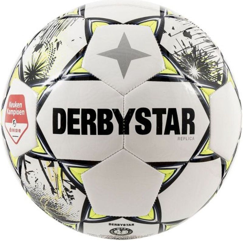Derbystar - Keuken Kampioen Replica Bal - Voetbal - Wit - Kunststof