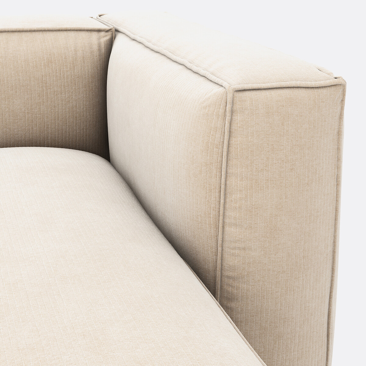 LA REDOUTE INTERIEURS<br>Sofá retangular em veludo vintage Seven