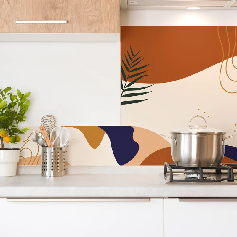 Crédence cuisine Fond de hotte ALU : L 90cm x H 70cm - DUNE 99deco