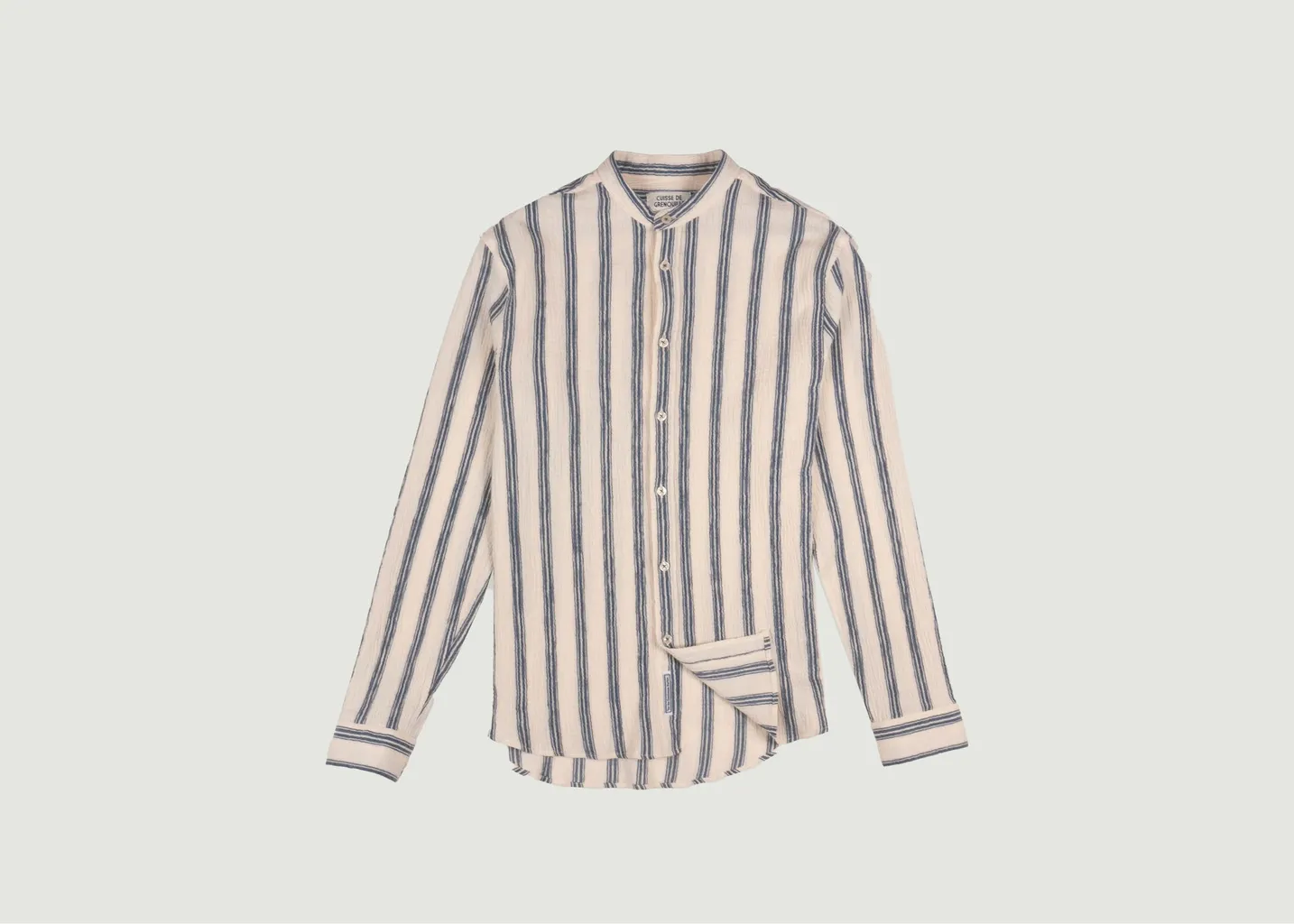 Chemise Col Mao Cuisse de Grenouille