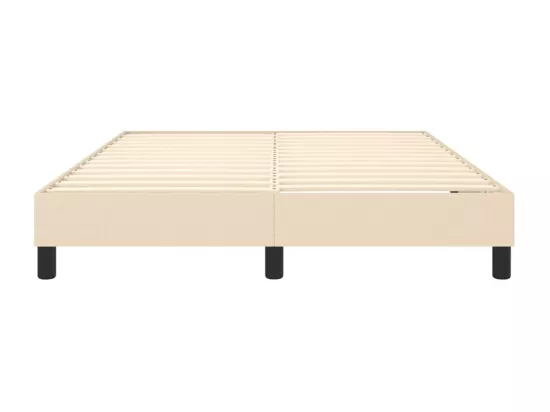 Sommier à lattes de lit Crème 140x190 cm Tissu