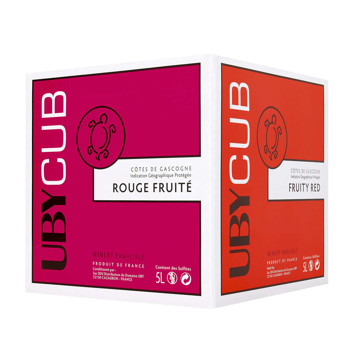 UBY CUB vin Rouge IGP Côtes de Gascogne en Bib 5L