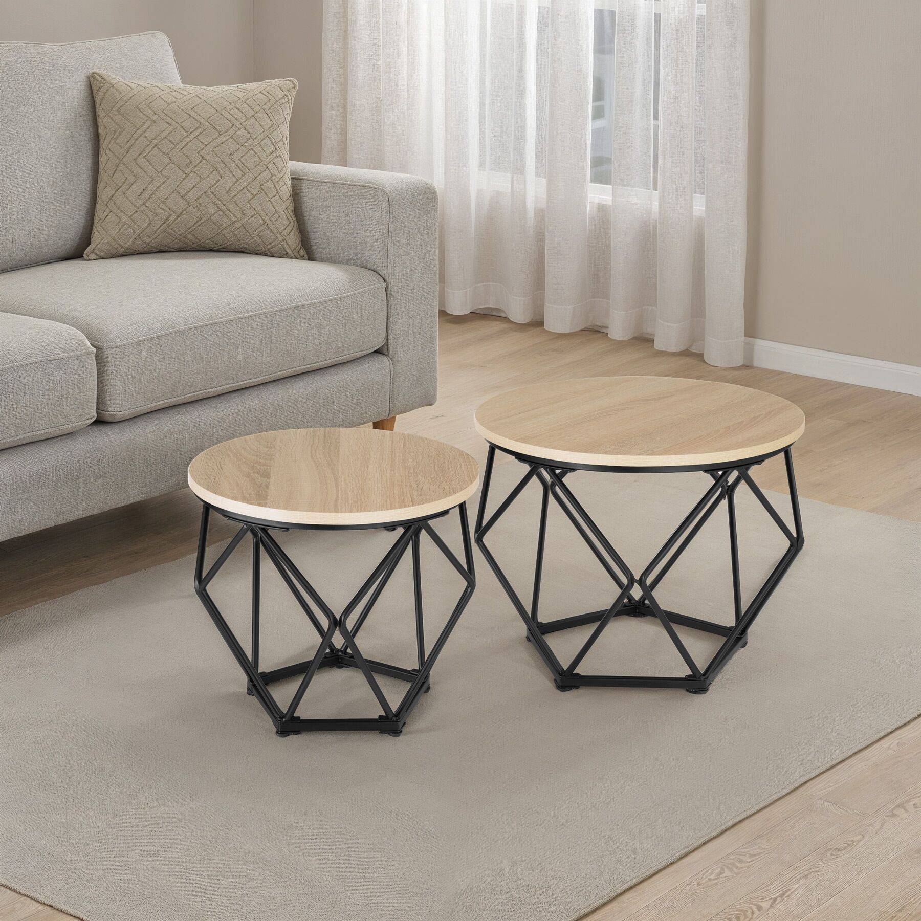 2er Set Couchtisch Benham