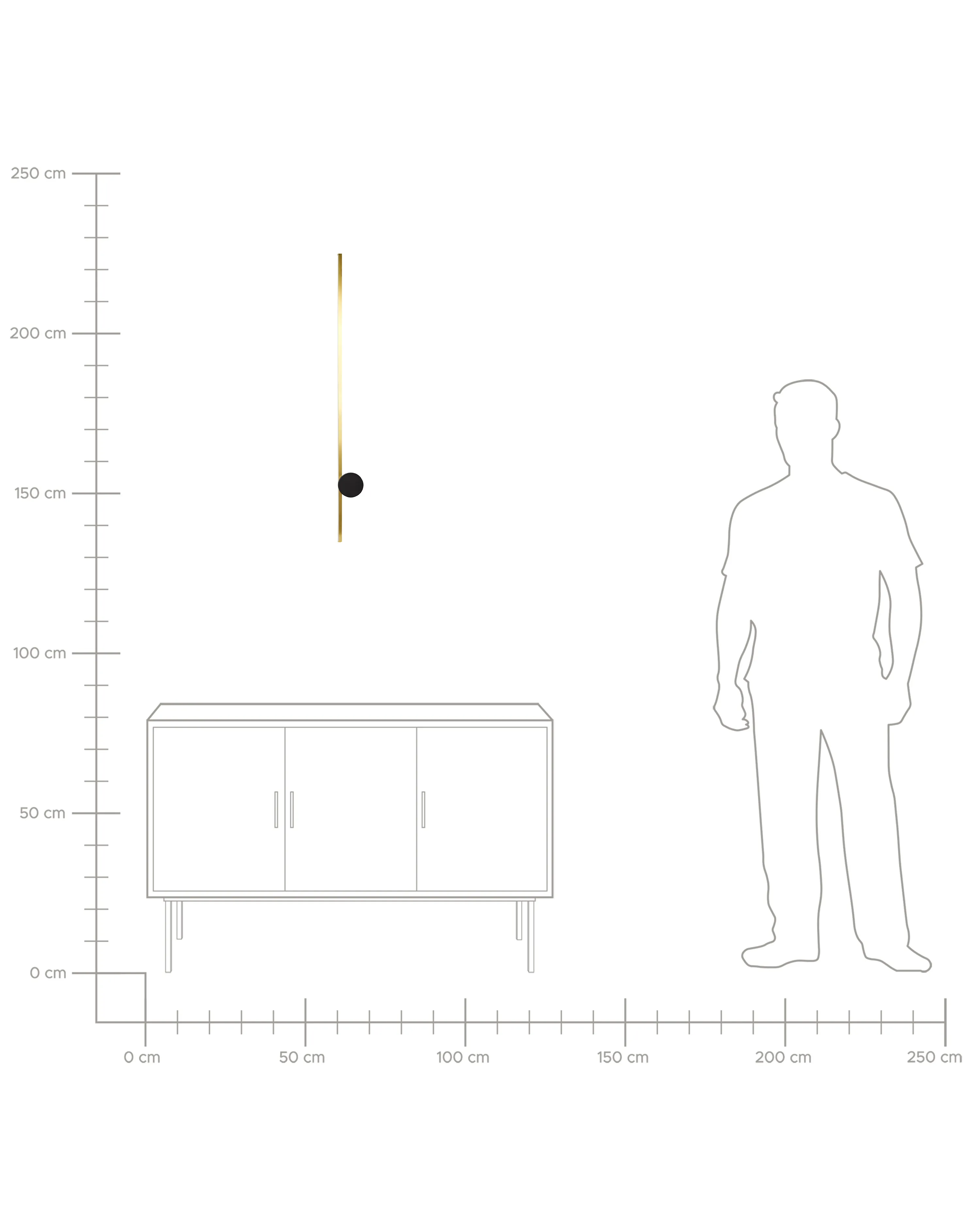 LED wandlamp INGENIO Metaal Goud